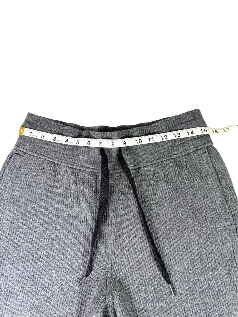 Lululemon Wide Leg Crop Lounge Pants Gray Ribbed Size 8